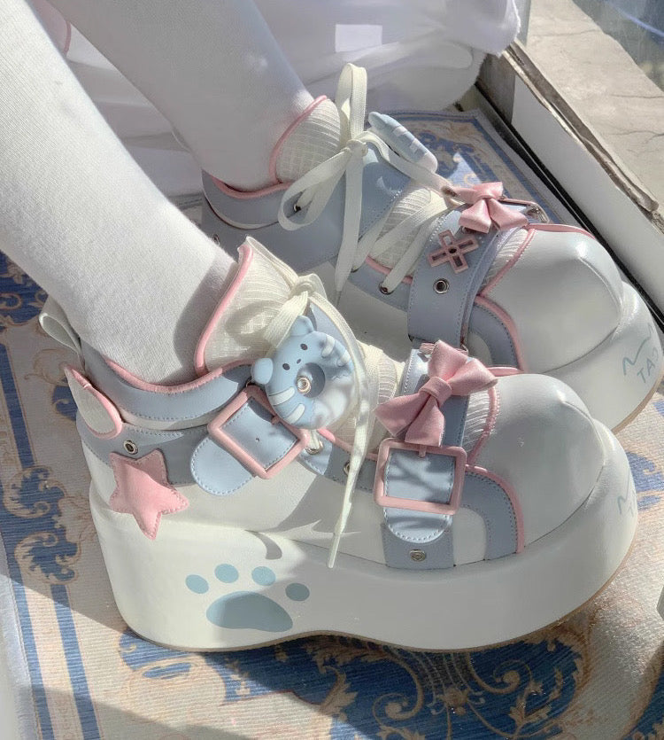 Donut Bear Dolly Platform Shoes