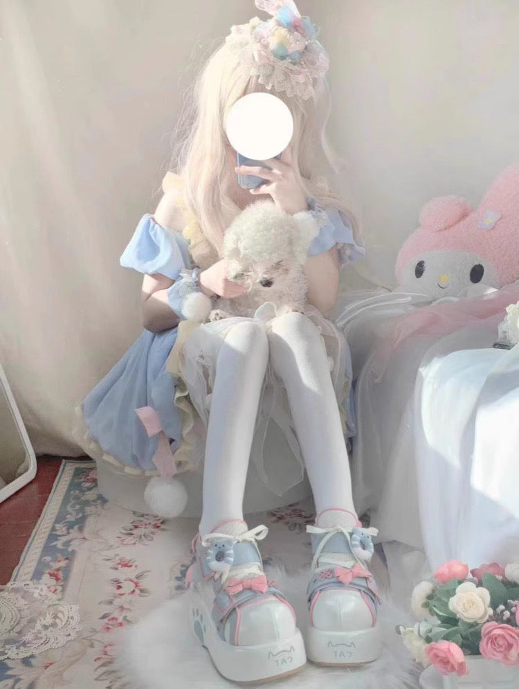 Donut Bear Dolly Platform Shoes