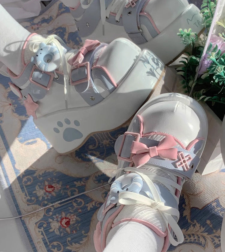 Donut Bear Dolly Platform Shoes