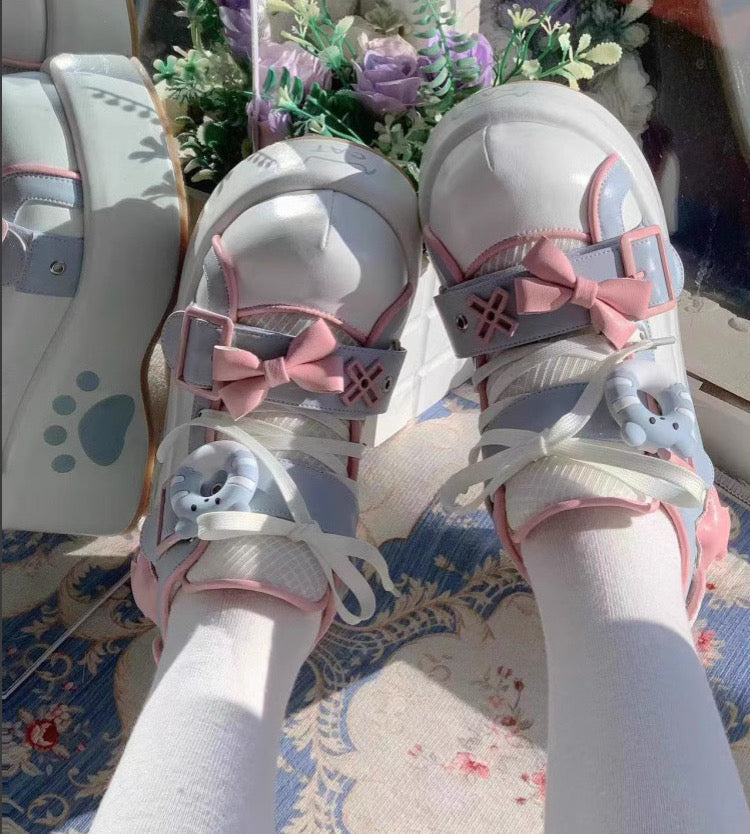 Donut Bear Dolly Platform Shoes