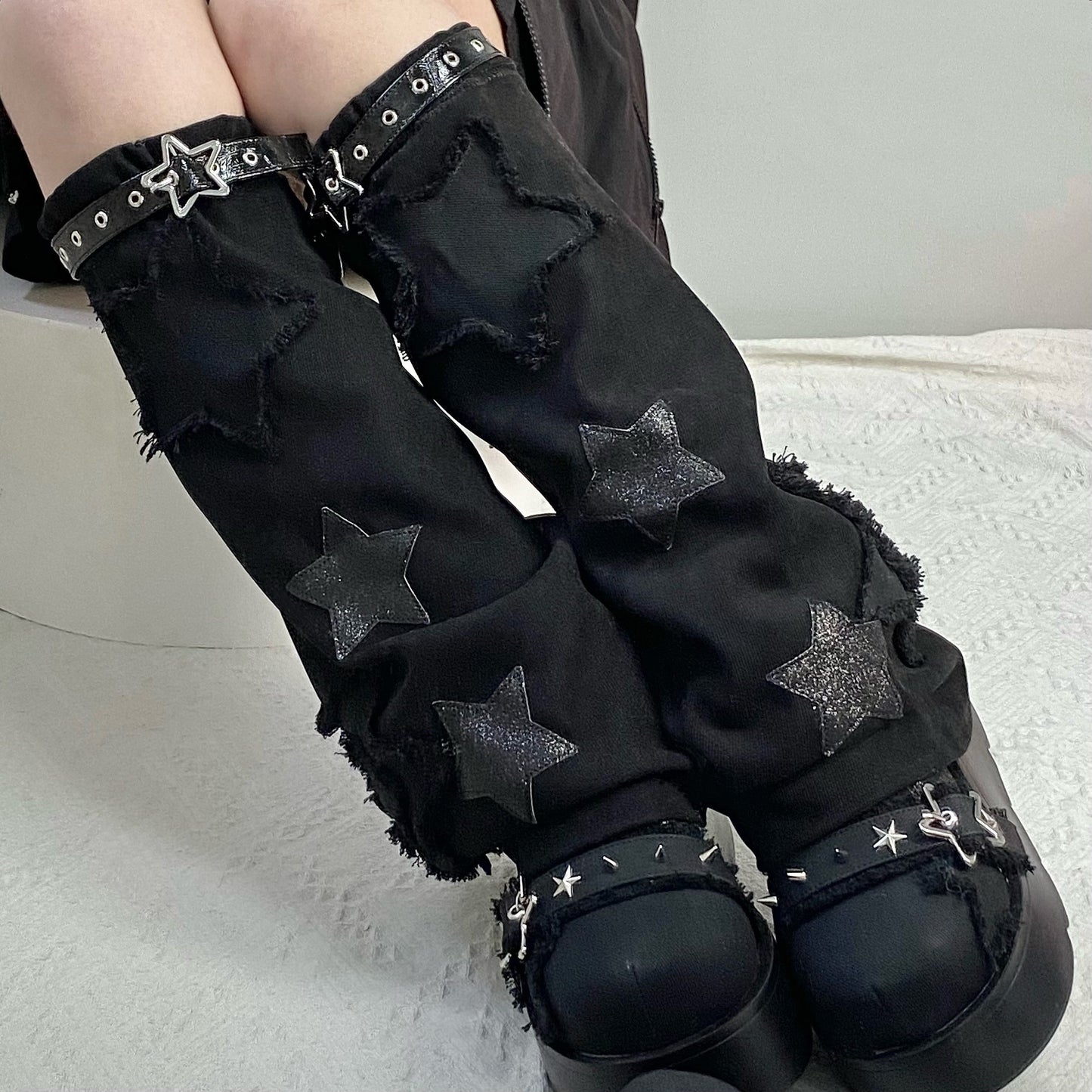 Star Mark Canvas Platform Shoes