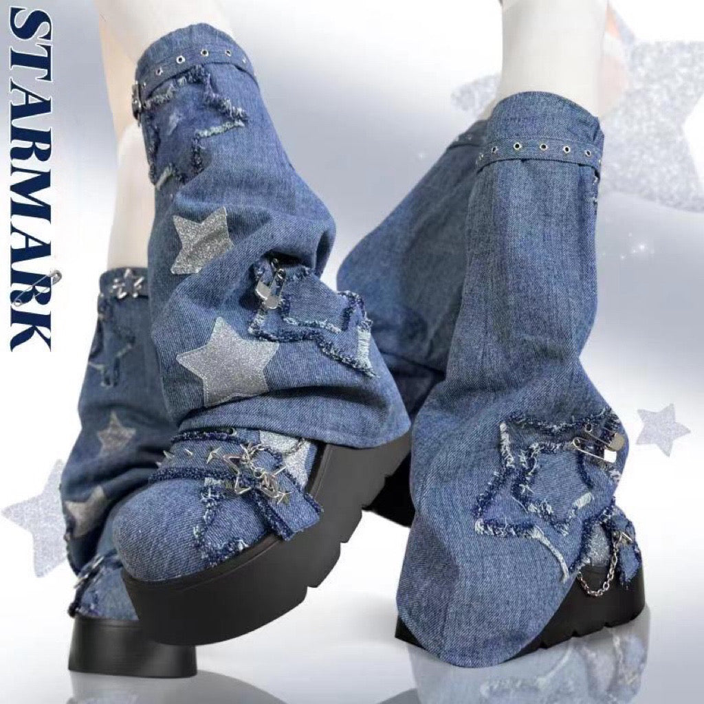 Star Mark Canvas Platform Shoes