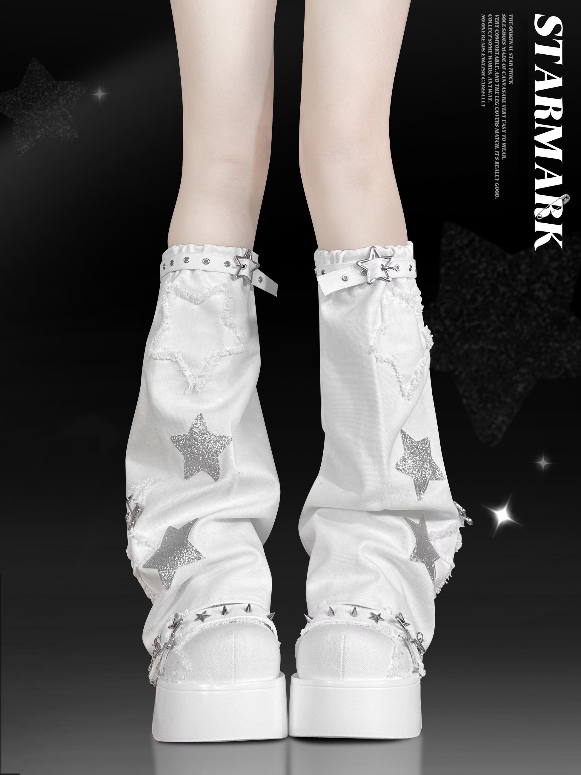 Star Mark Canvas Platform Shoes