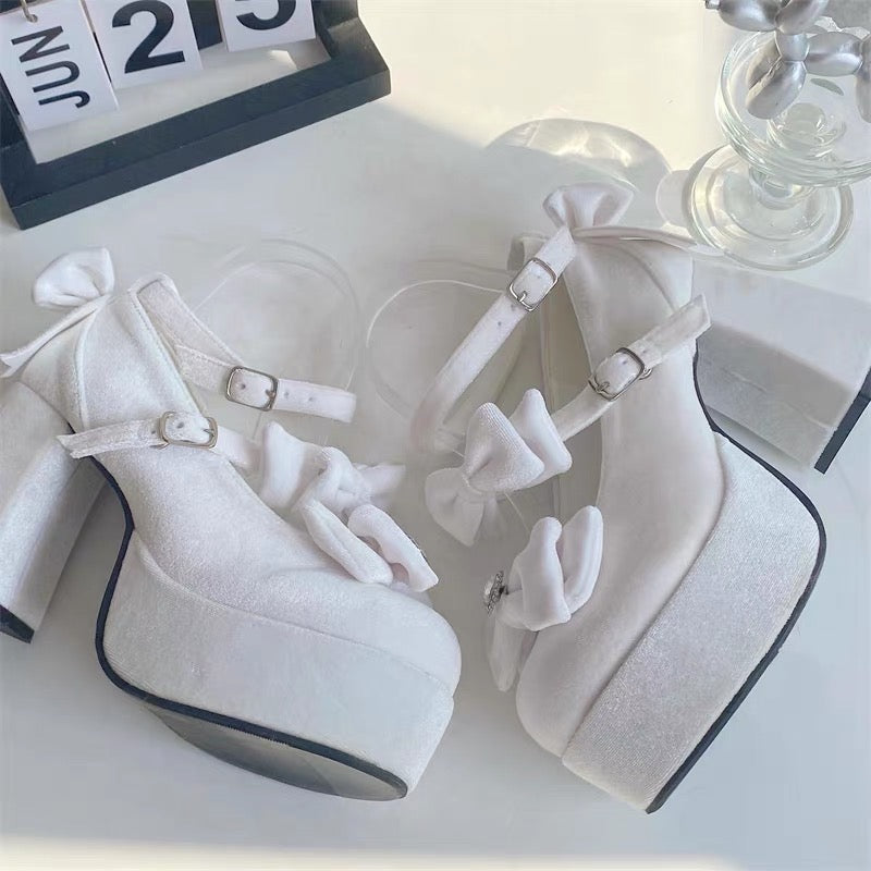 Girl Tina Velvet High Heels