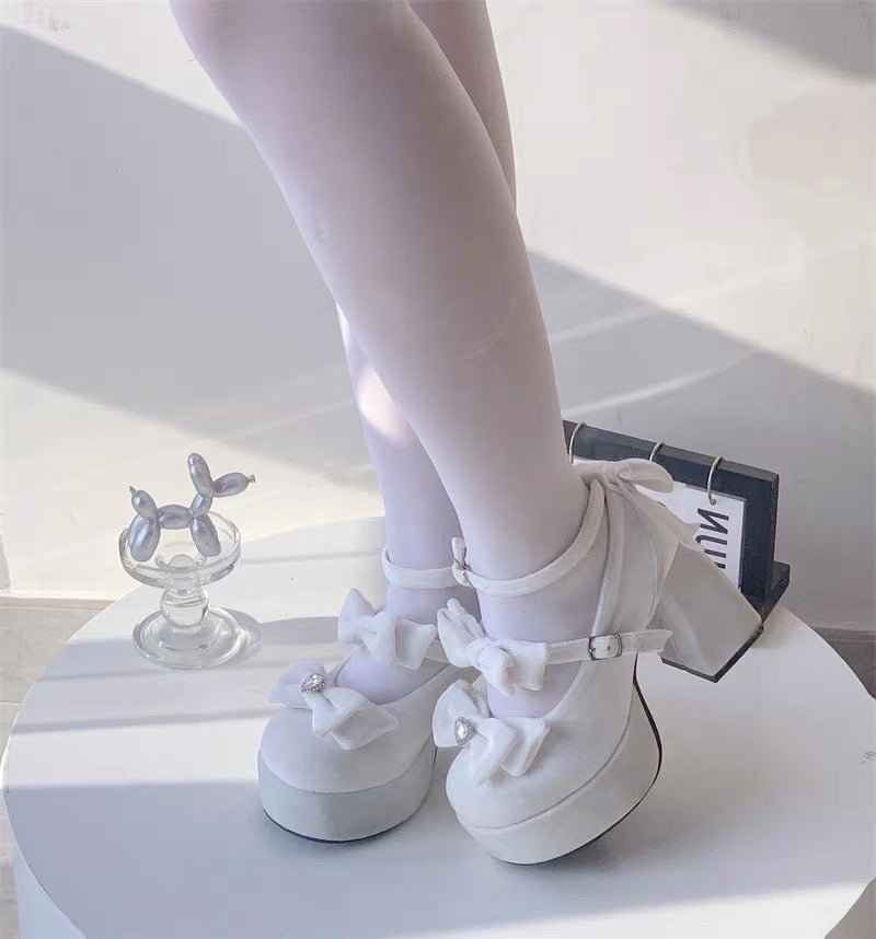 Girl Tina Velvet High Heels
