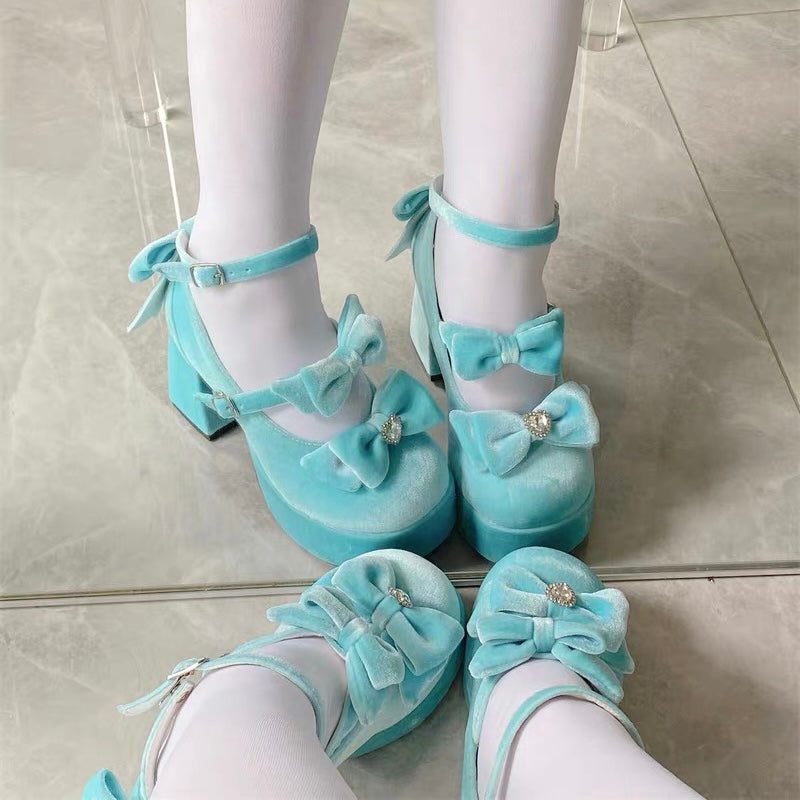 Girl Tina Velvet High Heels
