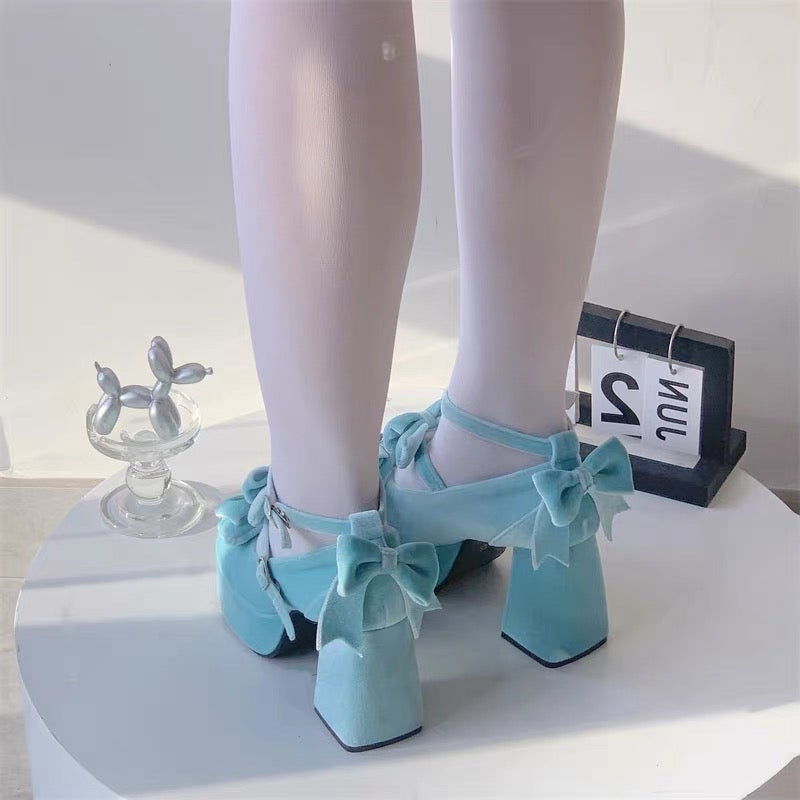 Girl Tina Velvet High Heels