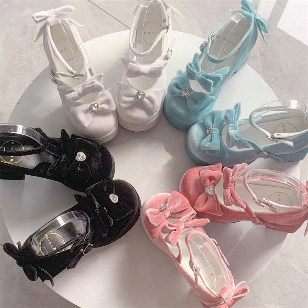Girl Tina Velvet High Heels
