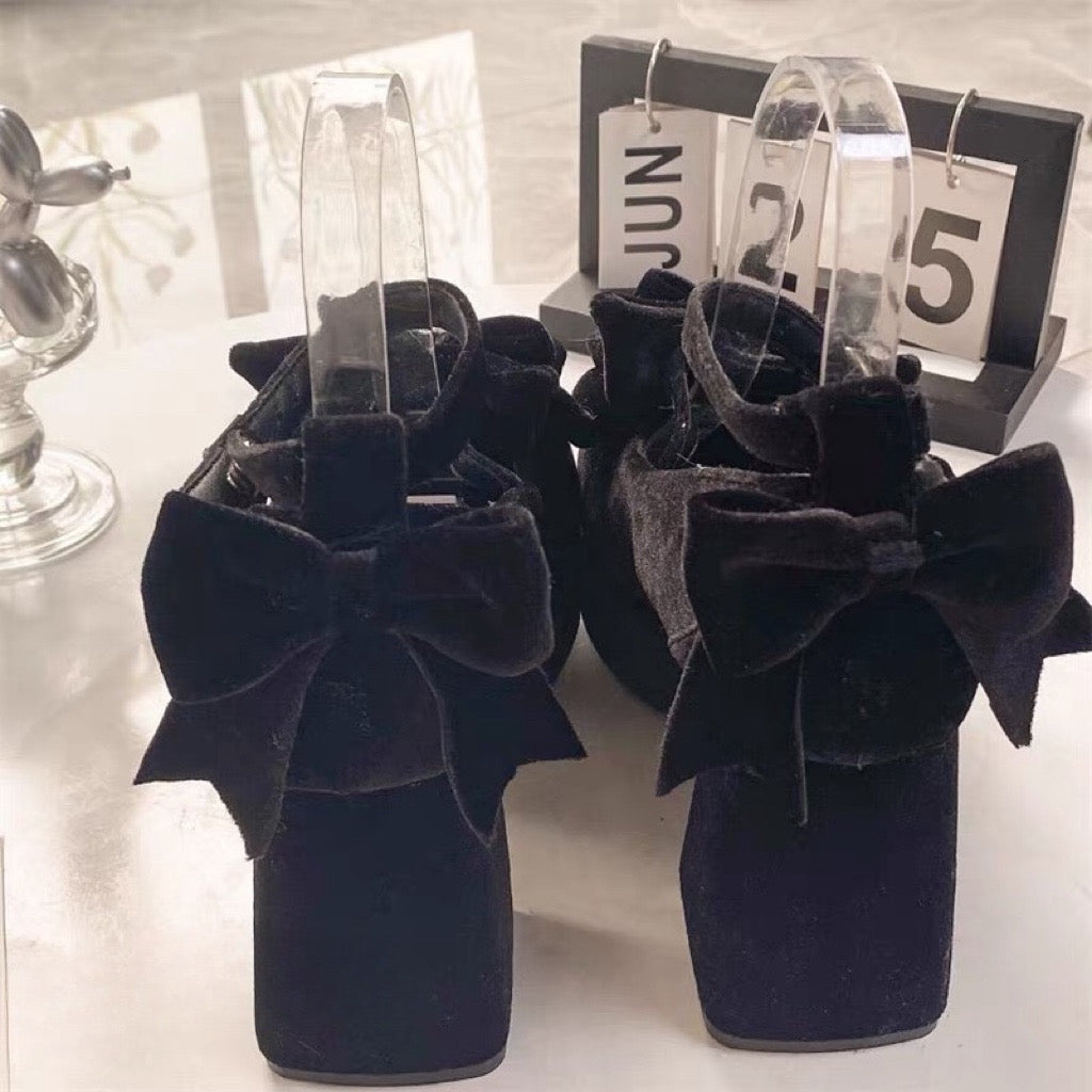 Girl Tina Velvet High Heels