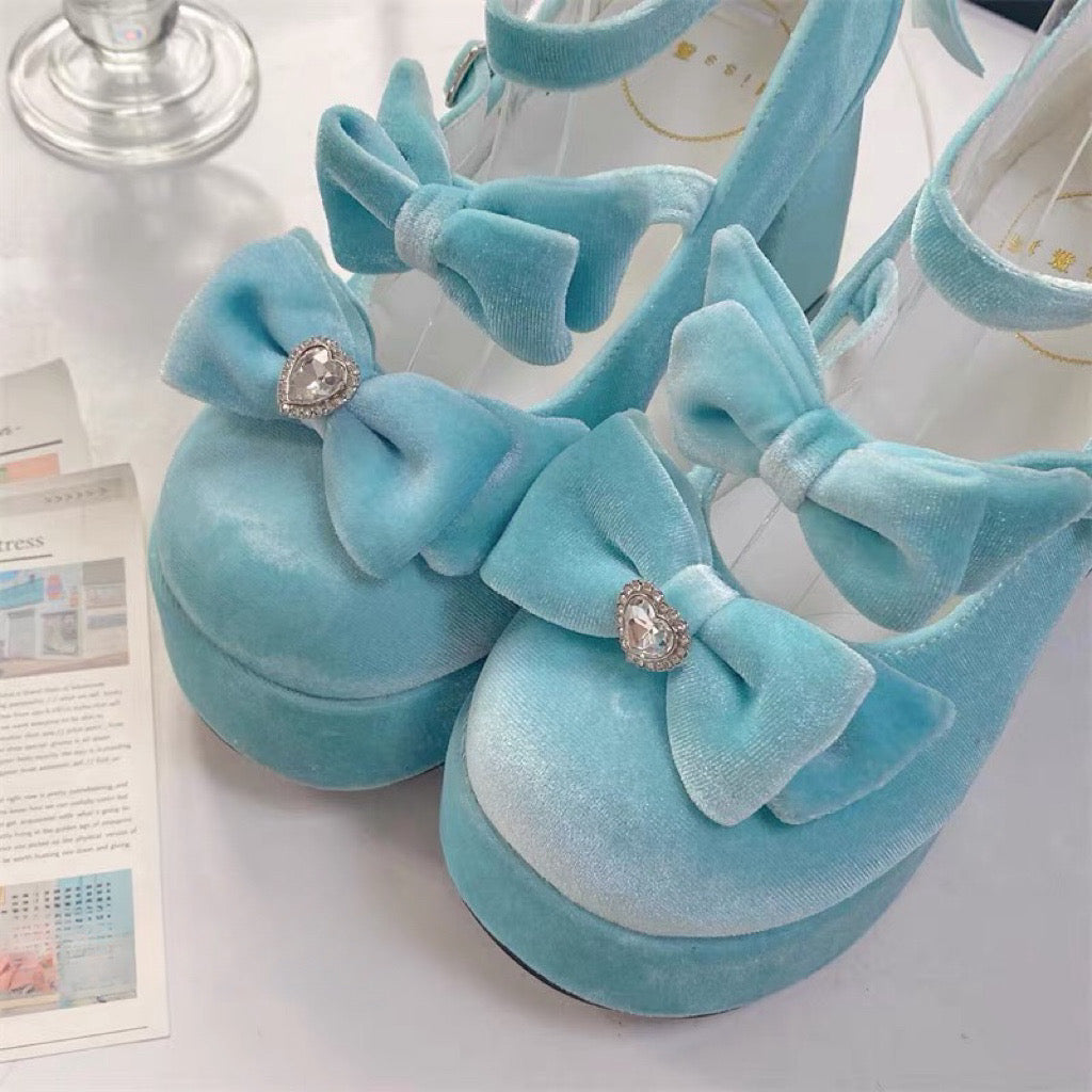 Girl Tina Velvet High Heels
