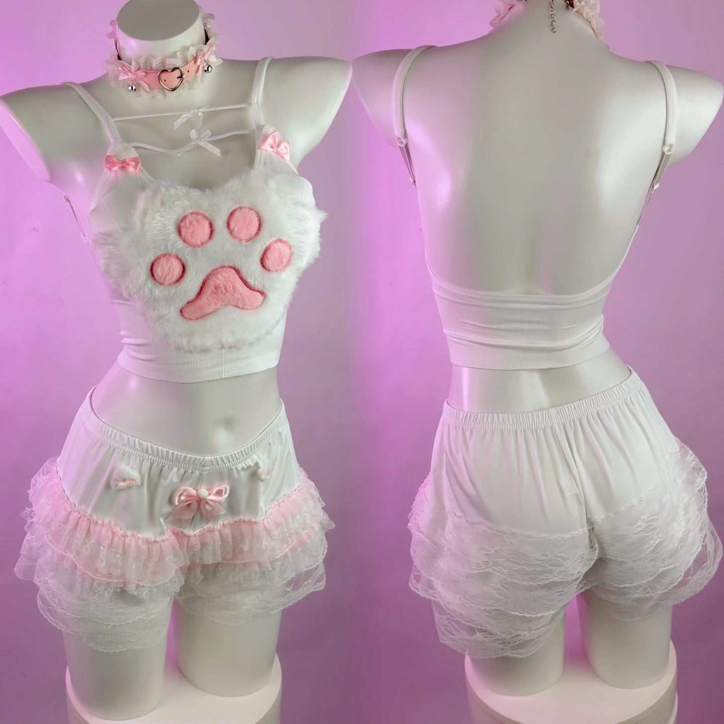Cute cat claw suit
