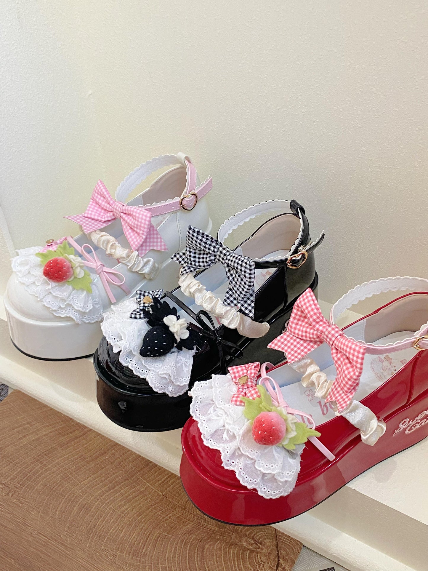 Strawberry Sweet Platforms Lolita Shoes