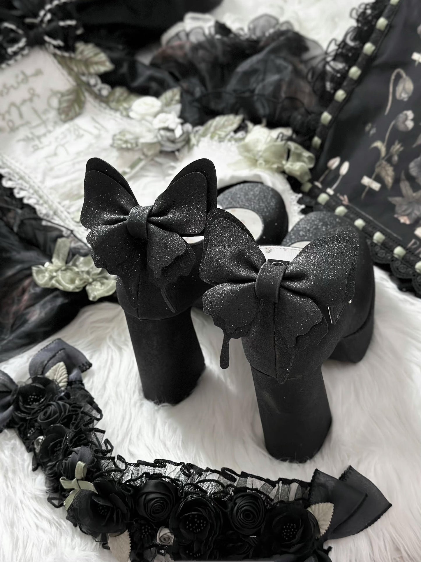 Butterfly Bling High Heels
