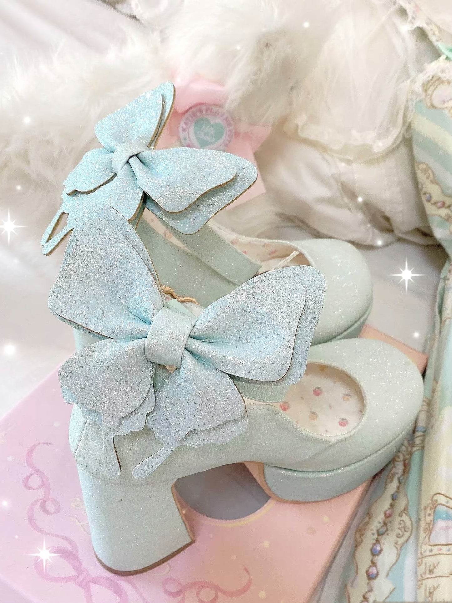 Butterfly Bling High Heels