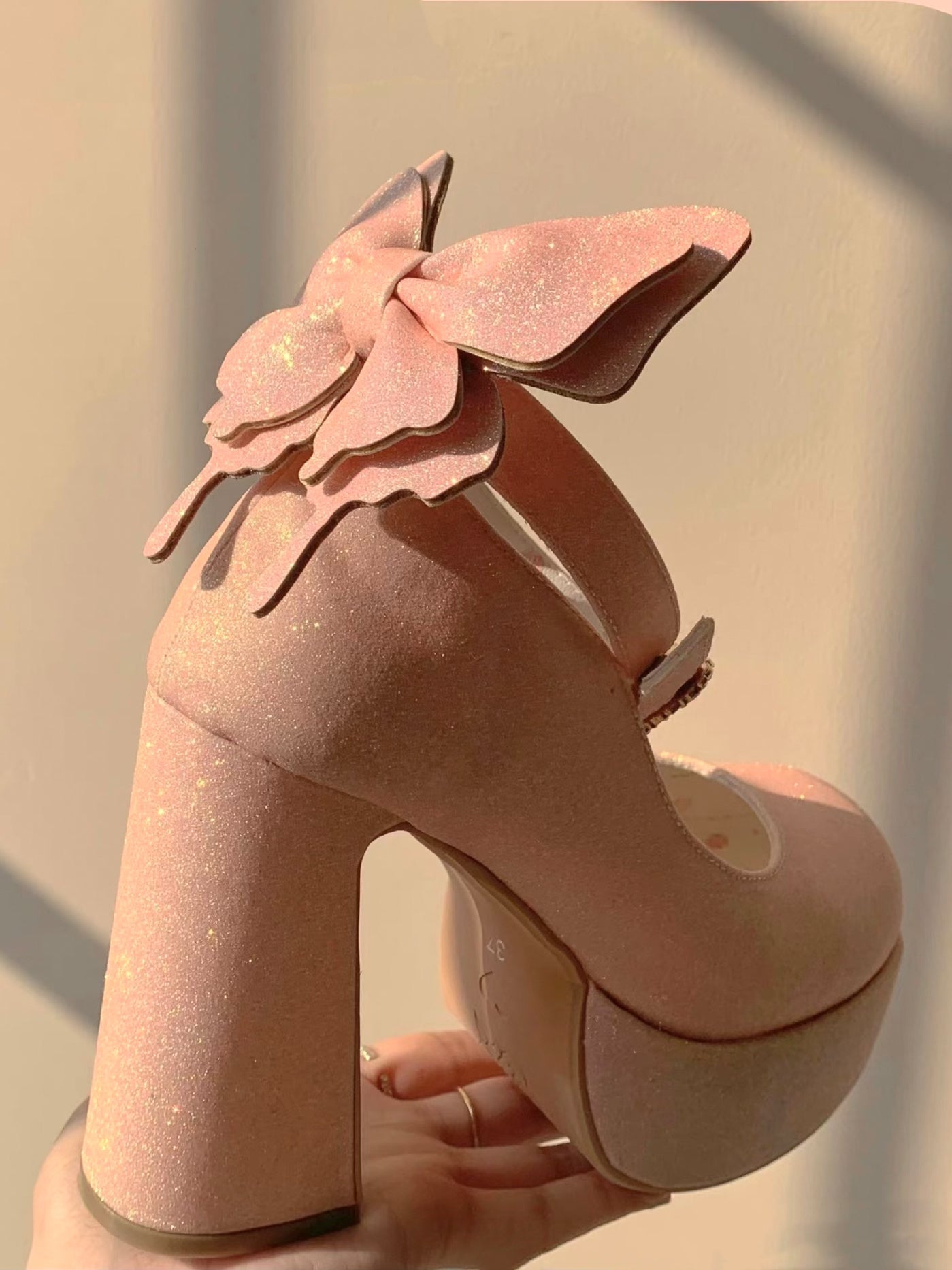 Butterfly Bling High Heels