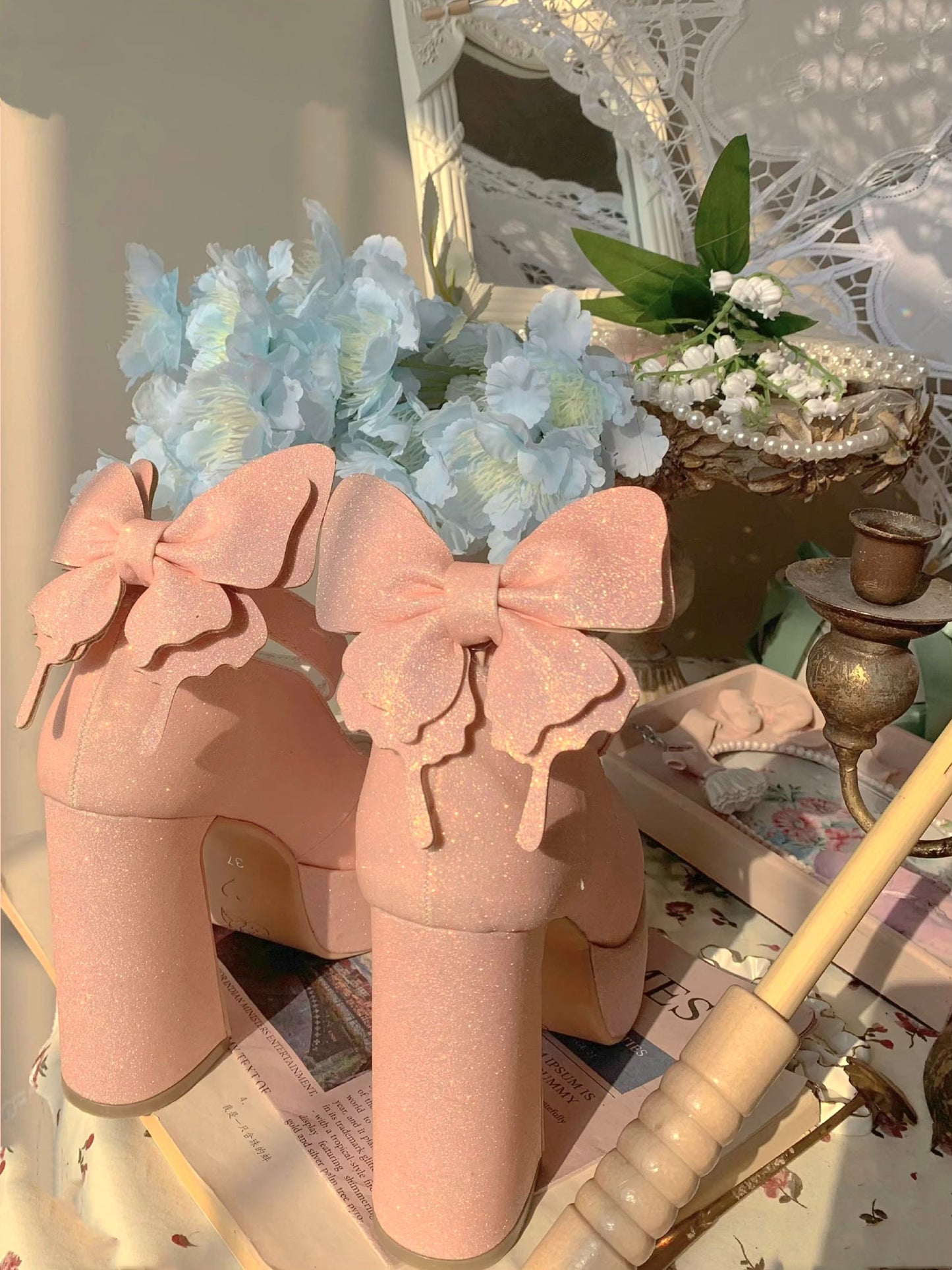 Butterfly Bling High Heels
