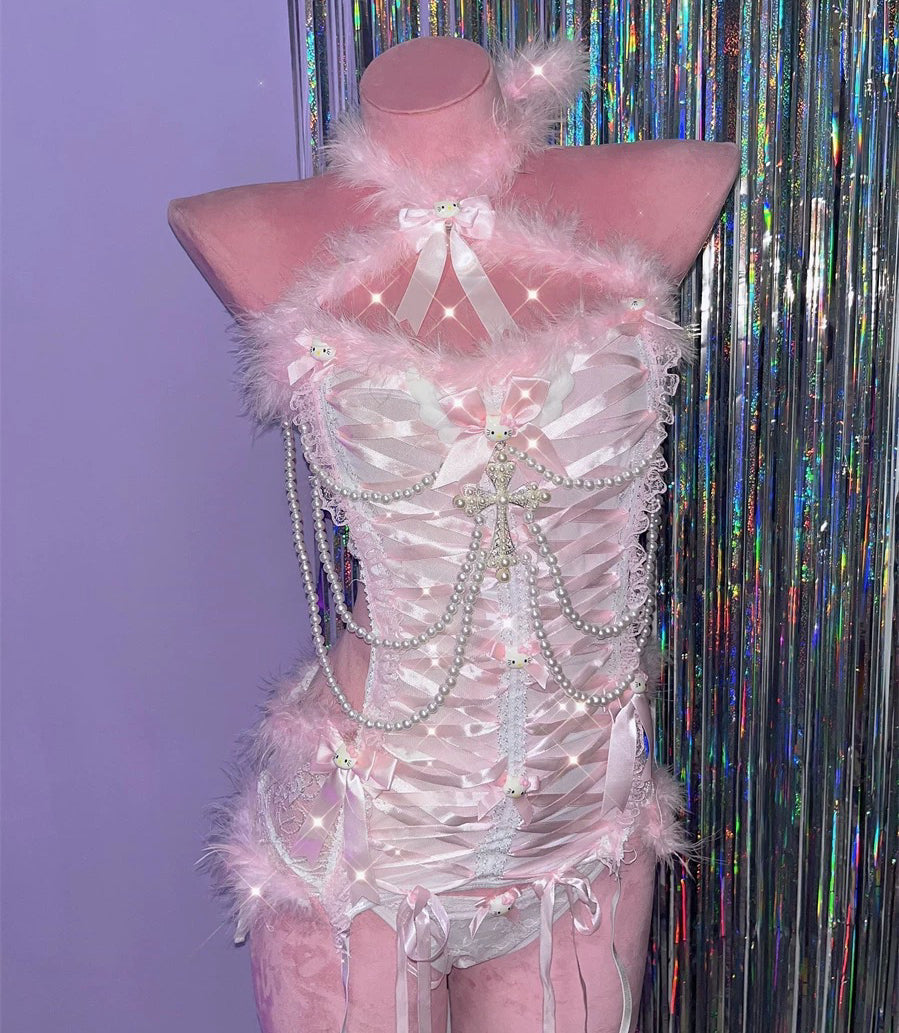 Sweet pink suit