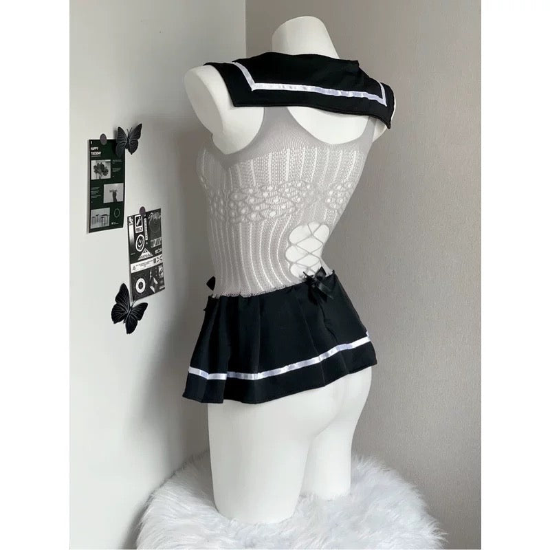 Lace JK uniform suit