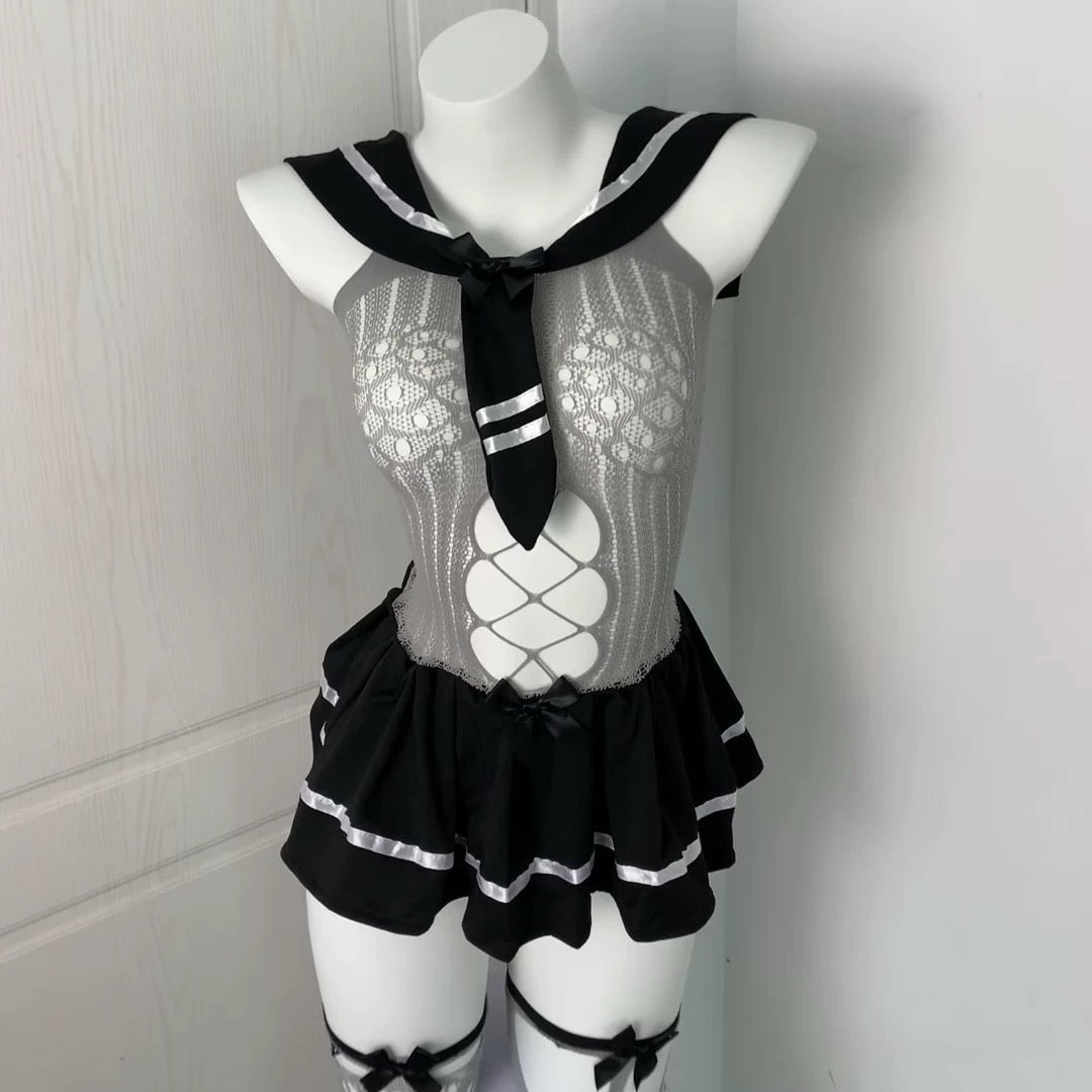Lace JK uniform suit