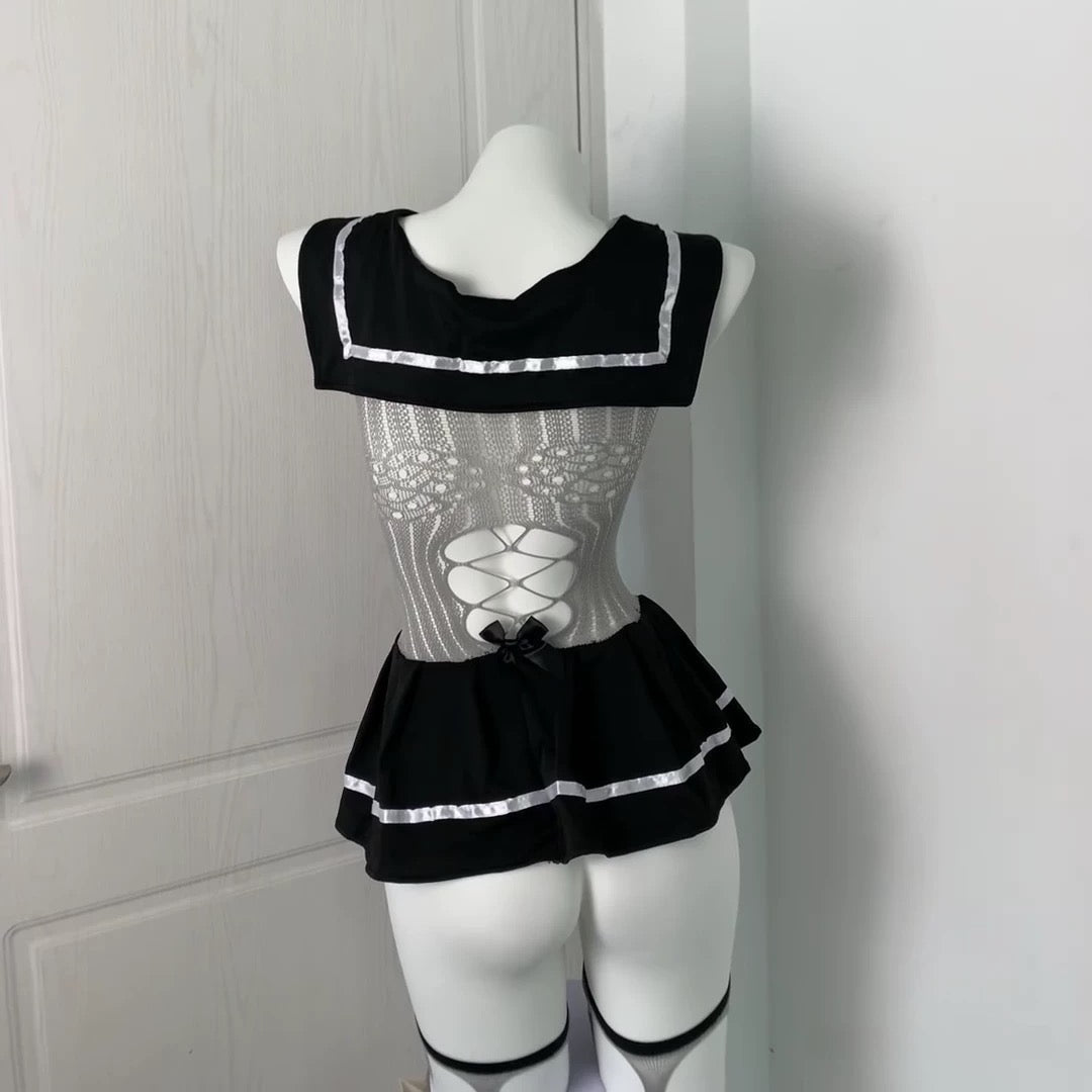 Lace JK uniform suit