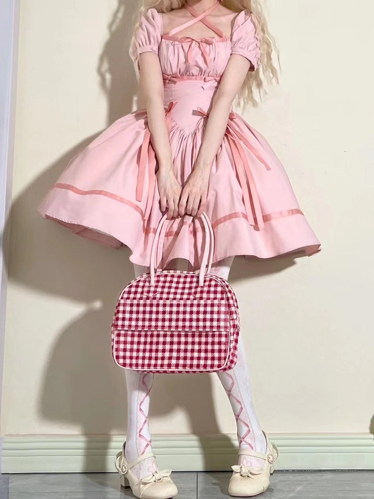 Pink Ribbon Dolly Dress