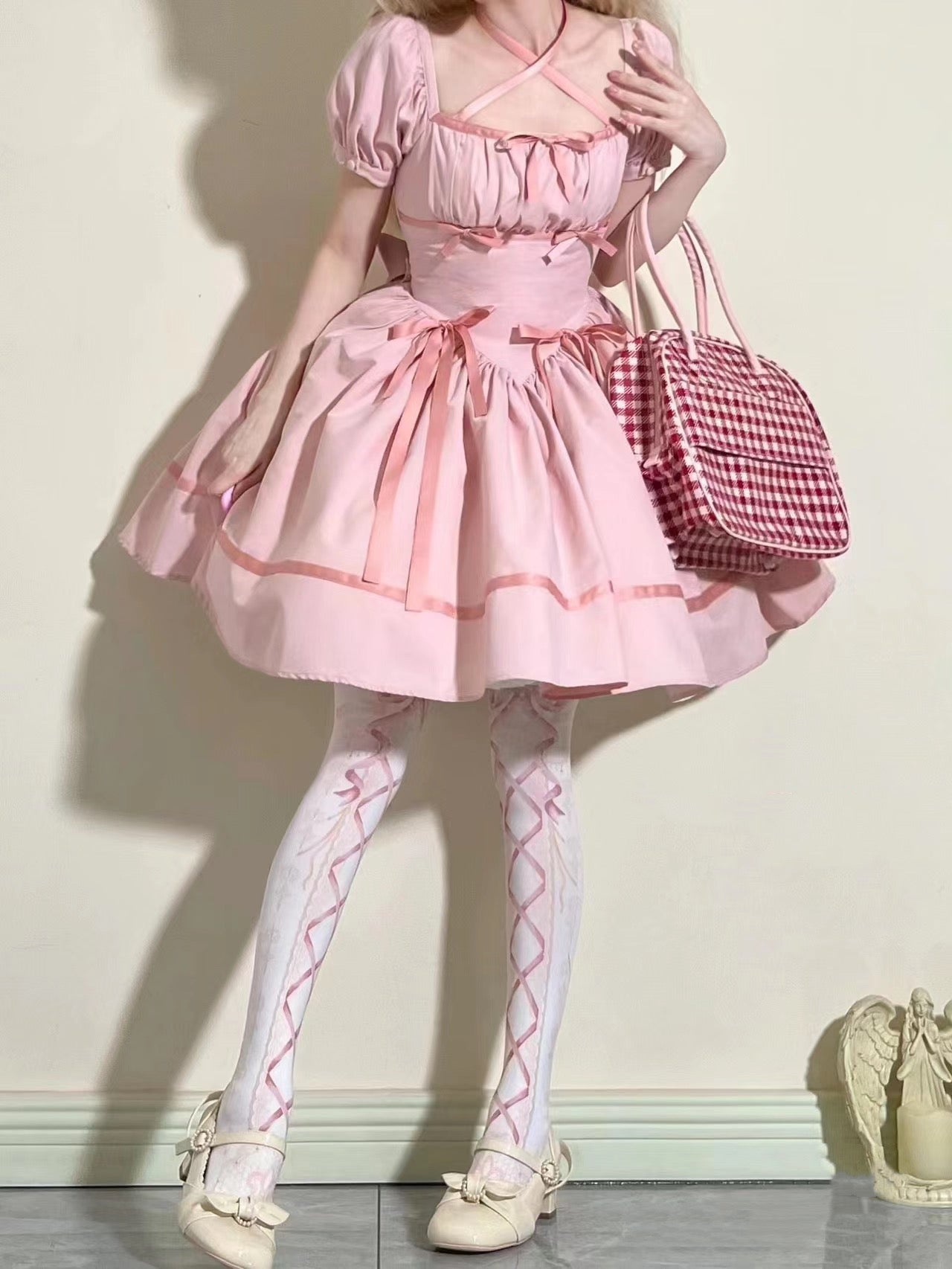 Pink Ribbon Dolly Dress