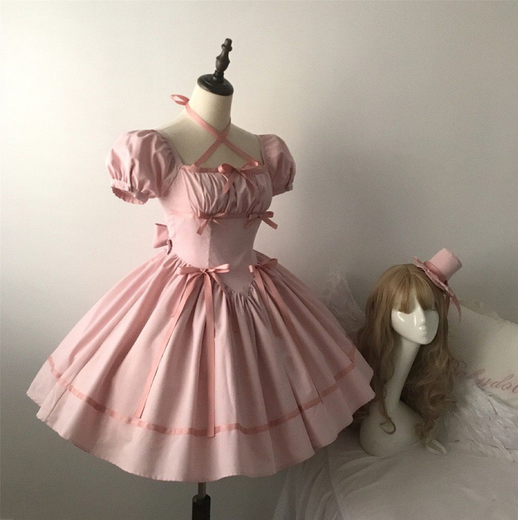 Pink Ribbon Dolly Dress