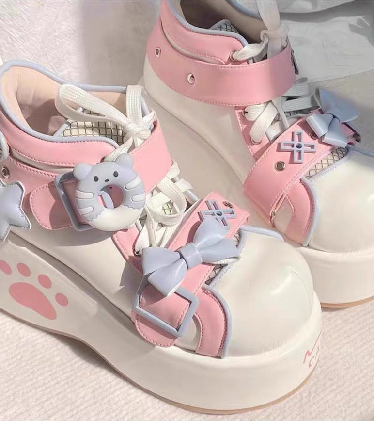 Donut Bear Dolly Platform Shoes