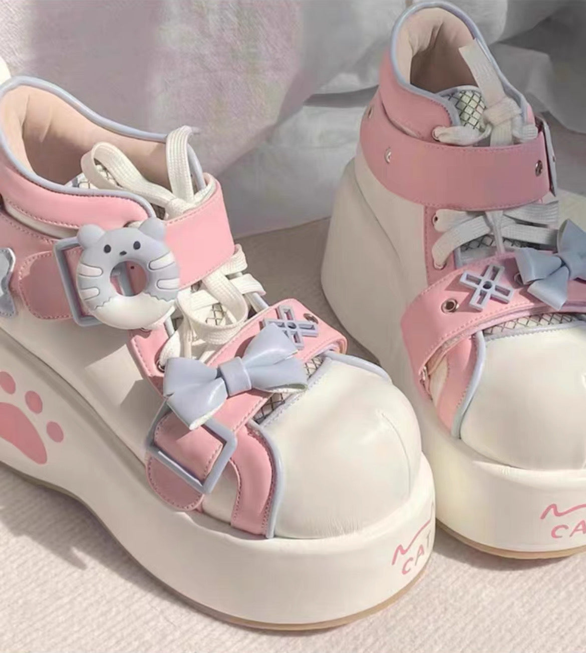Donut Bear Dolly Platform Shoes