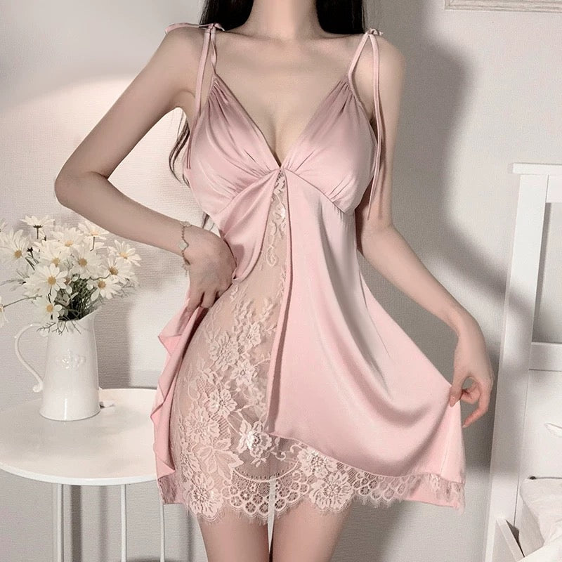 Transparent lace dress