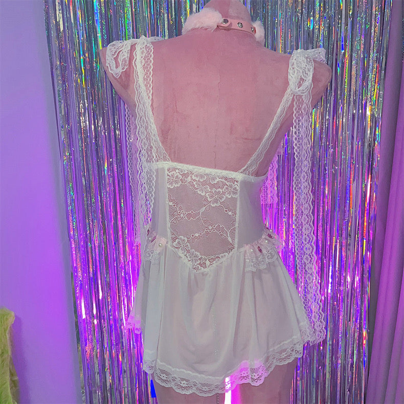 Sweet lace camisole dress