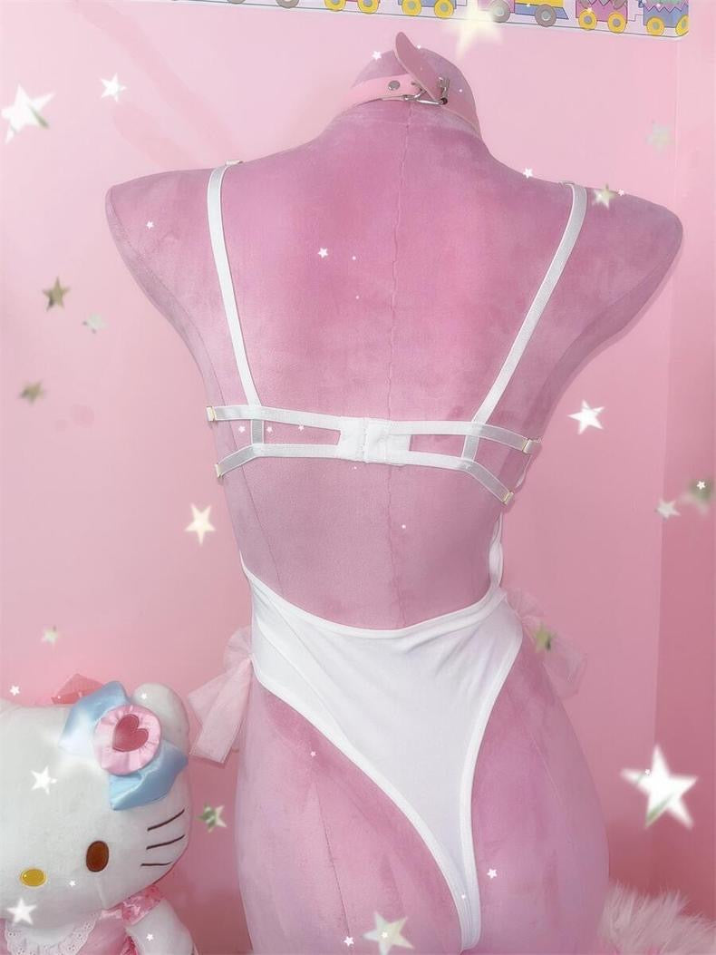 Y2K bow camisole jumpsuit