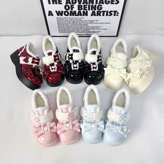 Cream Cake Dolly Platform Shoes