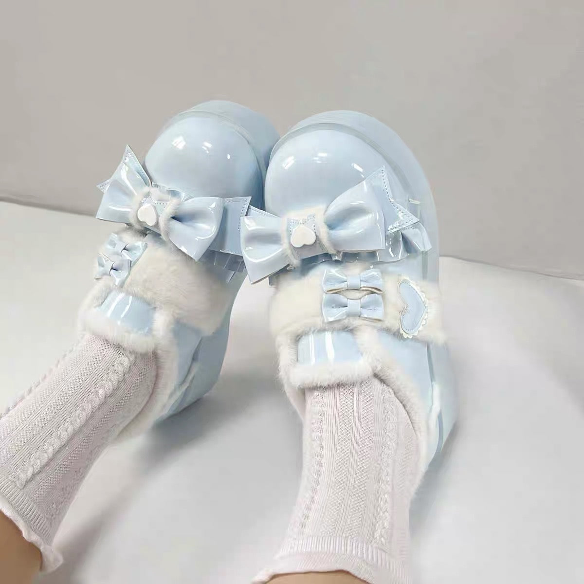Cream Cake Dolly Platform Shoes