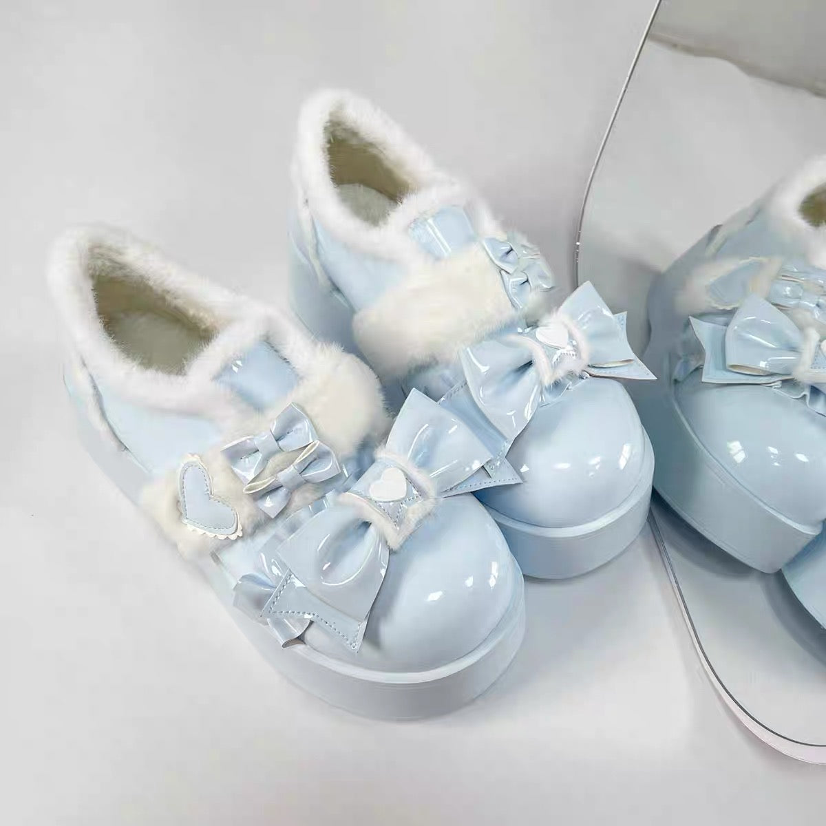 Cream Cake Dolly Platform Shoes