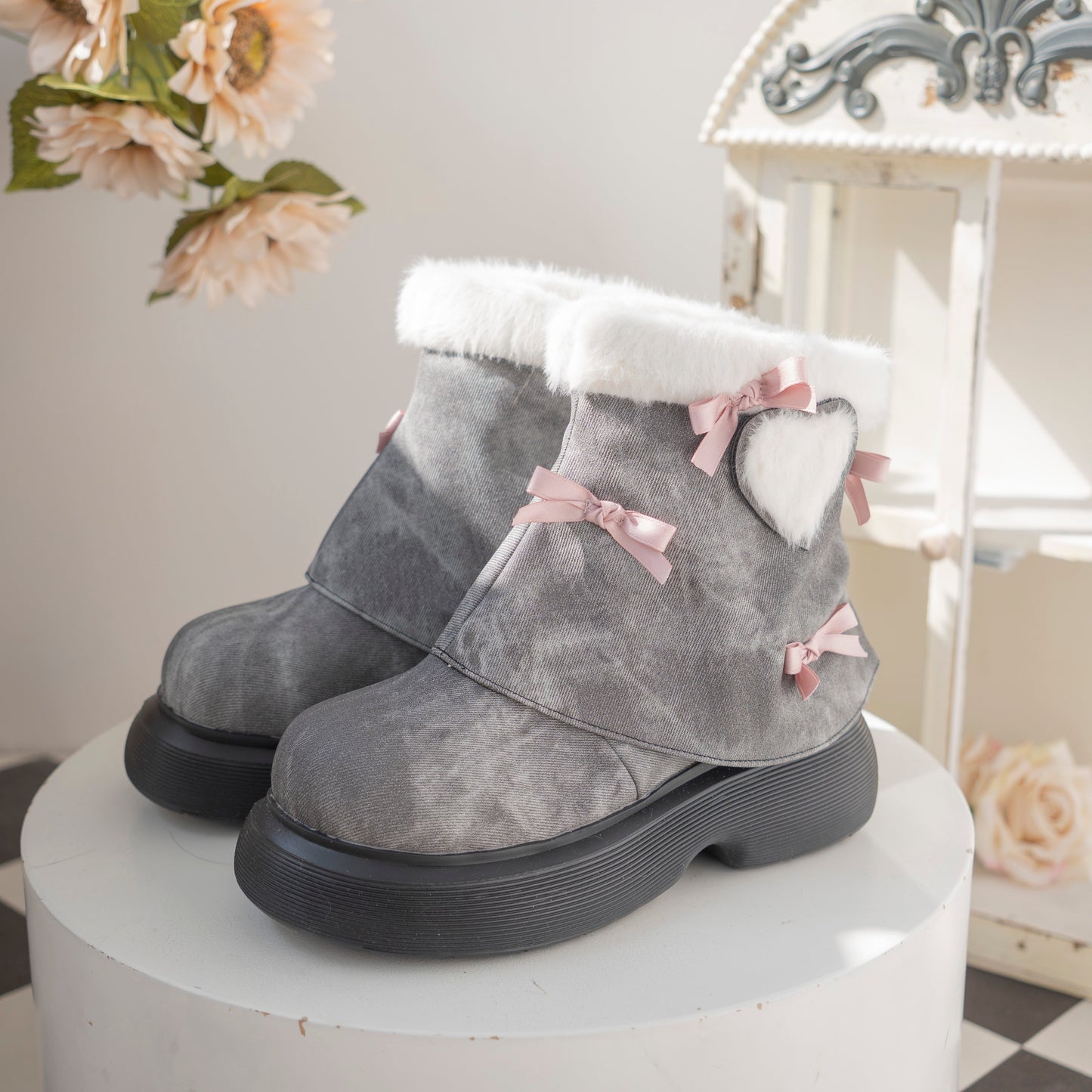 Snow Doll Mid Heel Bootie
