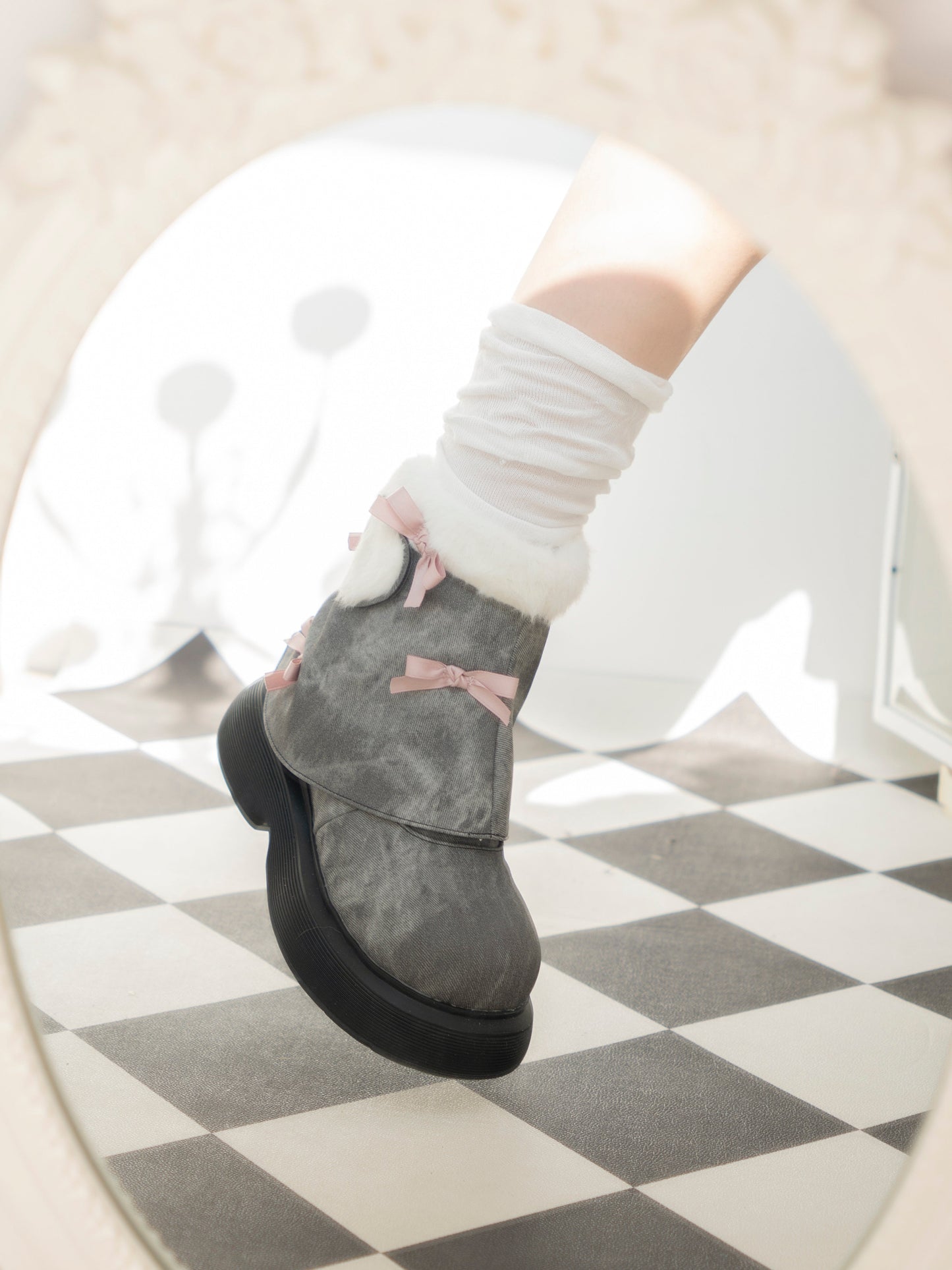 Snow Doll Mid Heel Bootie