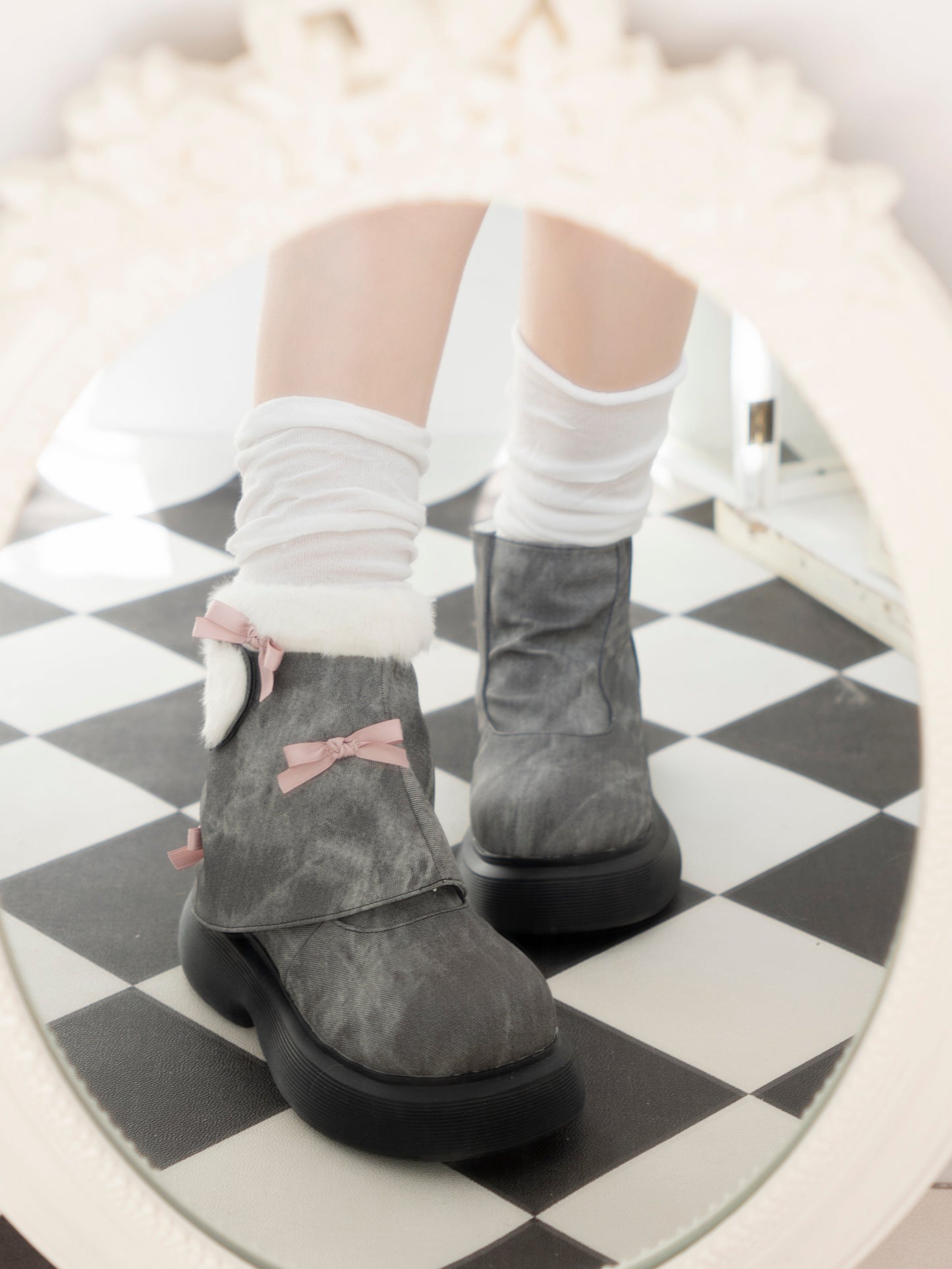 Snow Doll Mid Heel Bootie