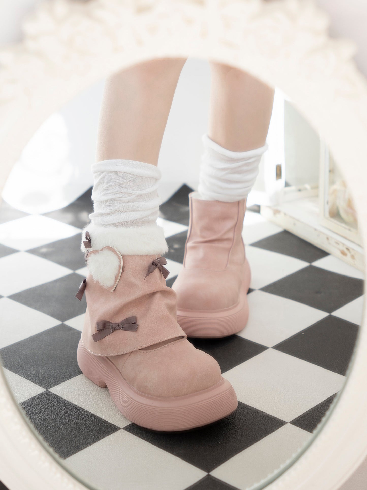 Snow Doll Mid Heel Bootie