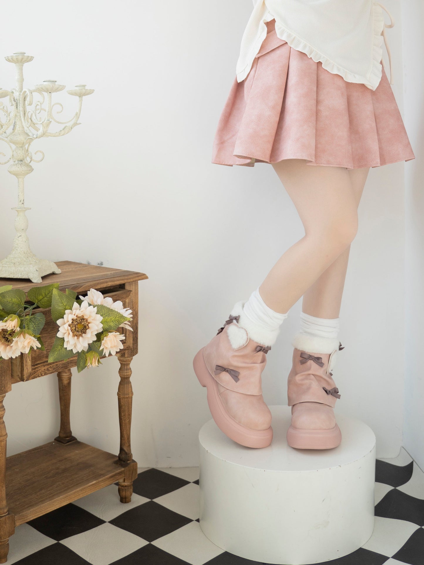 Snow Doll Mid Heel Bootie