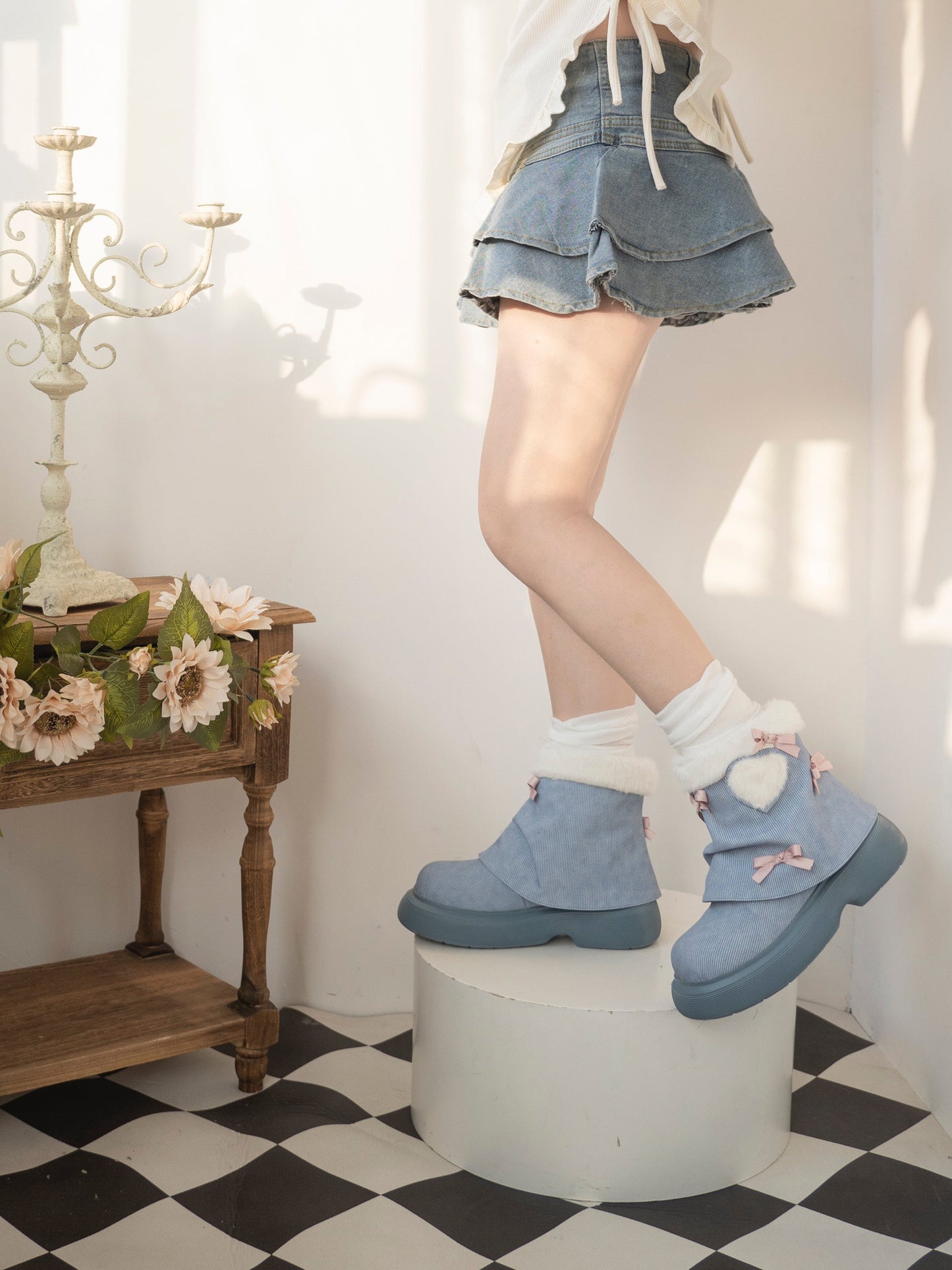 Snow Doll Mid Heel Bootie