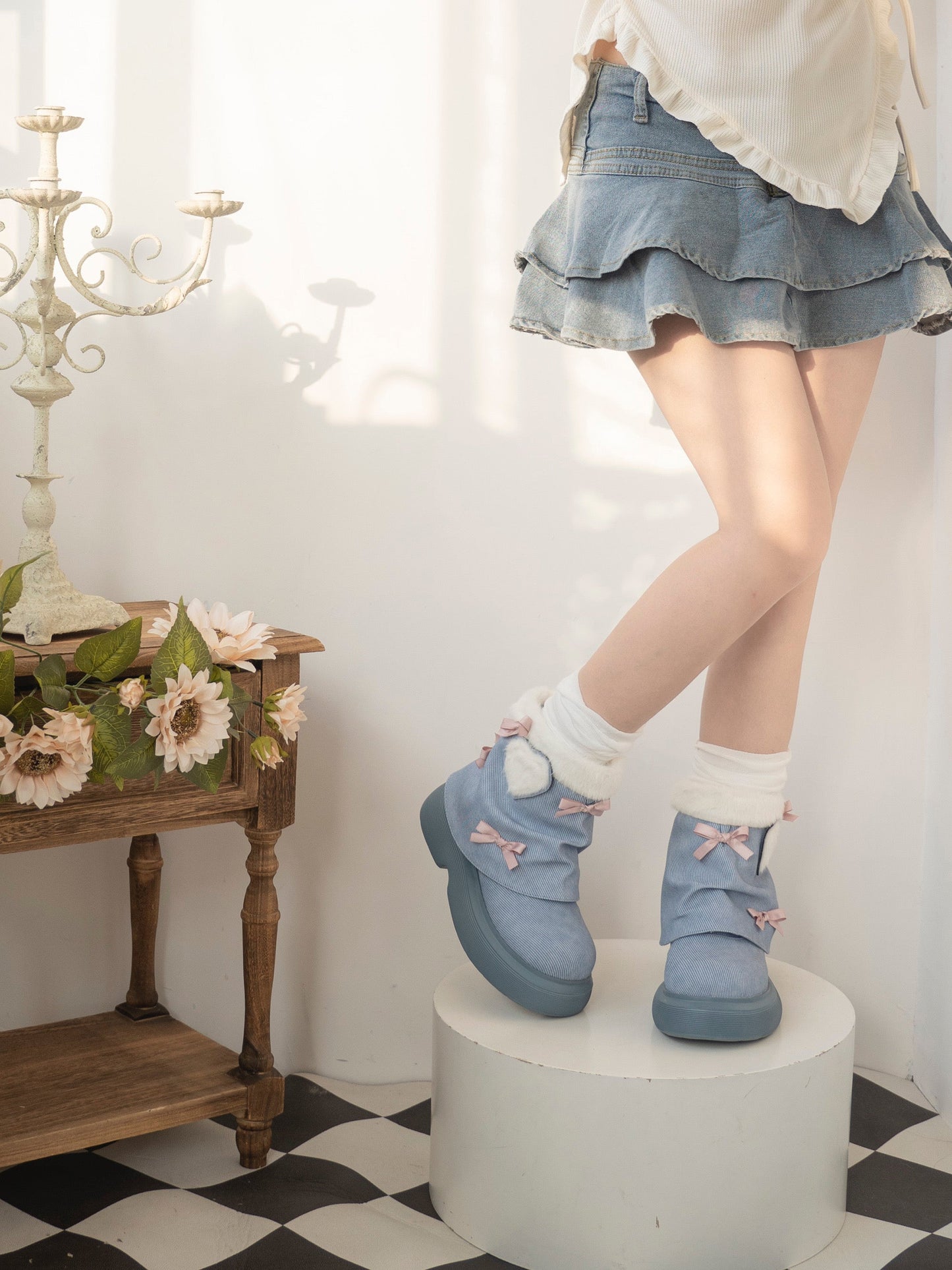 Snow Doll Mid Heel Bootie