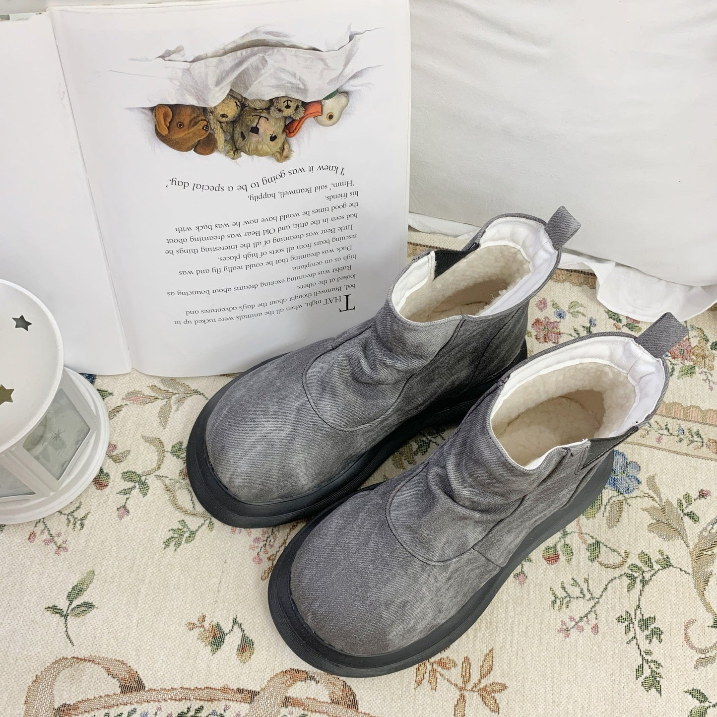 Snow Doll Mid Heel Bootie