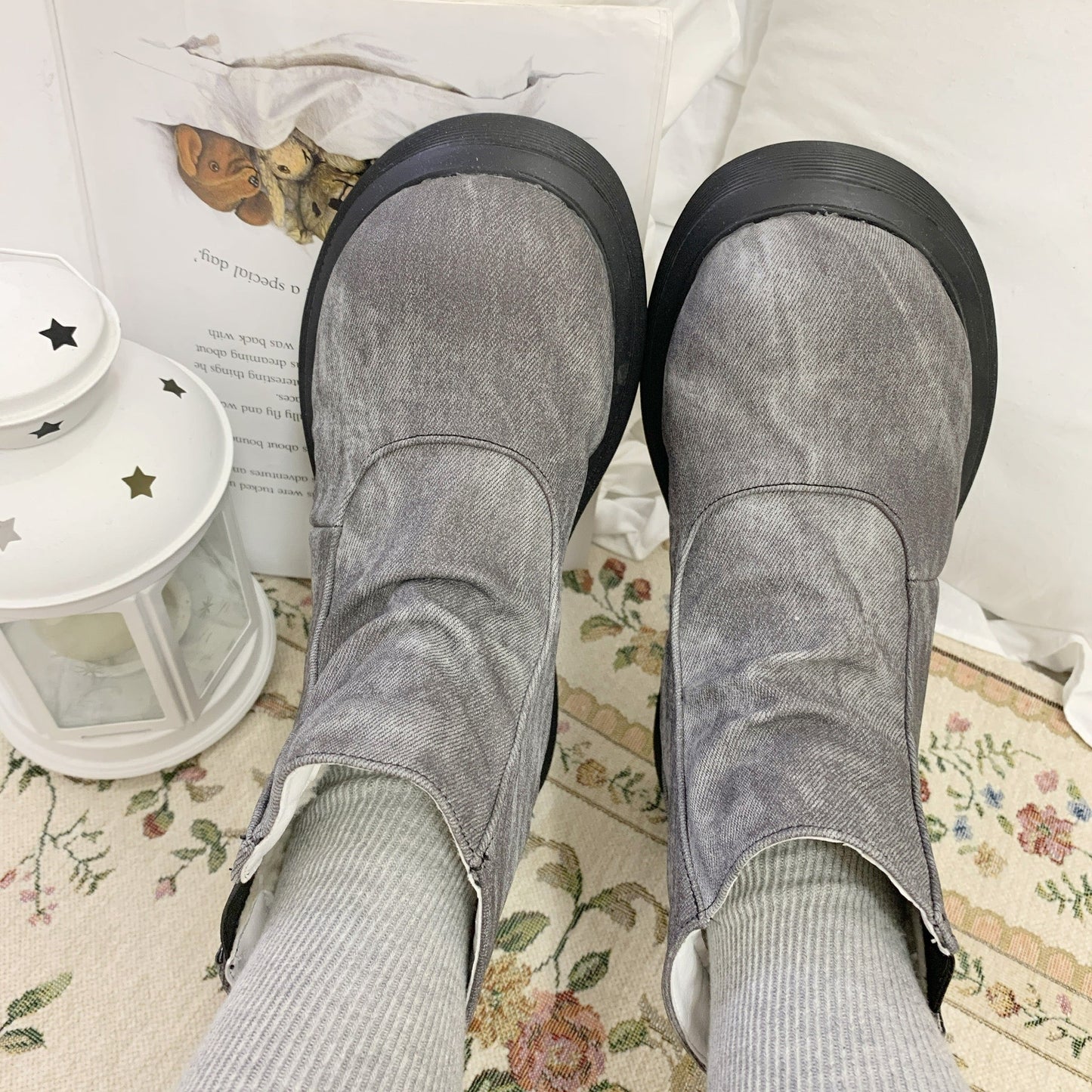 Snow Doll Mid Heel Bootie