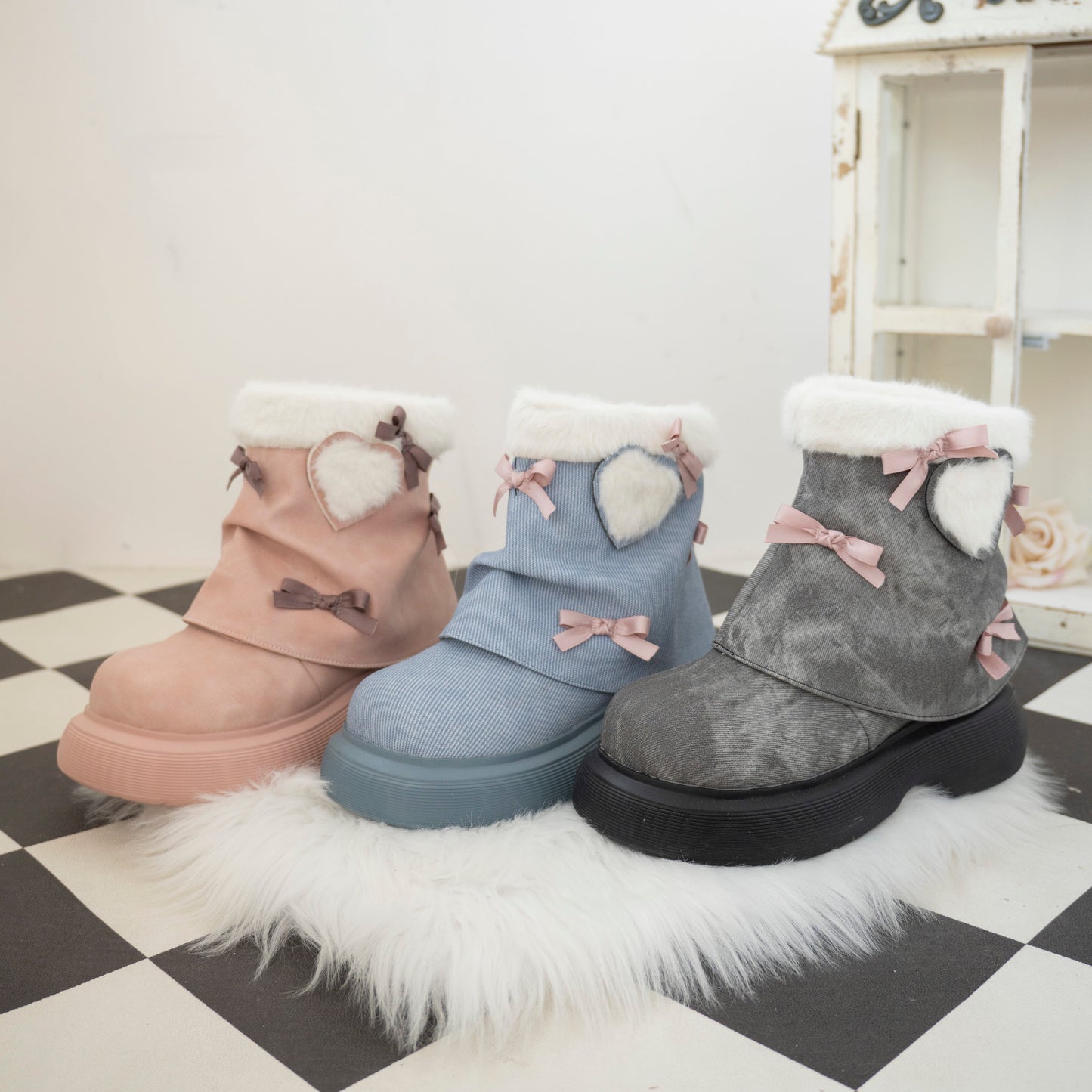Snow Doll Mid Heel Bootie
