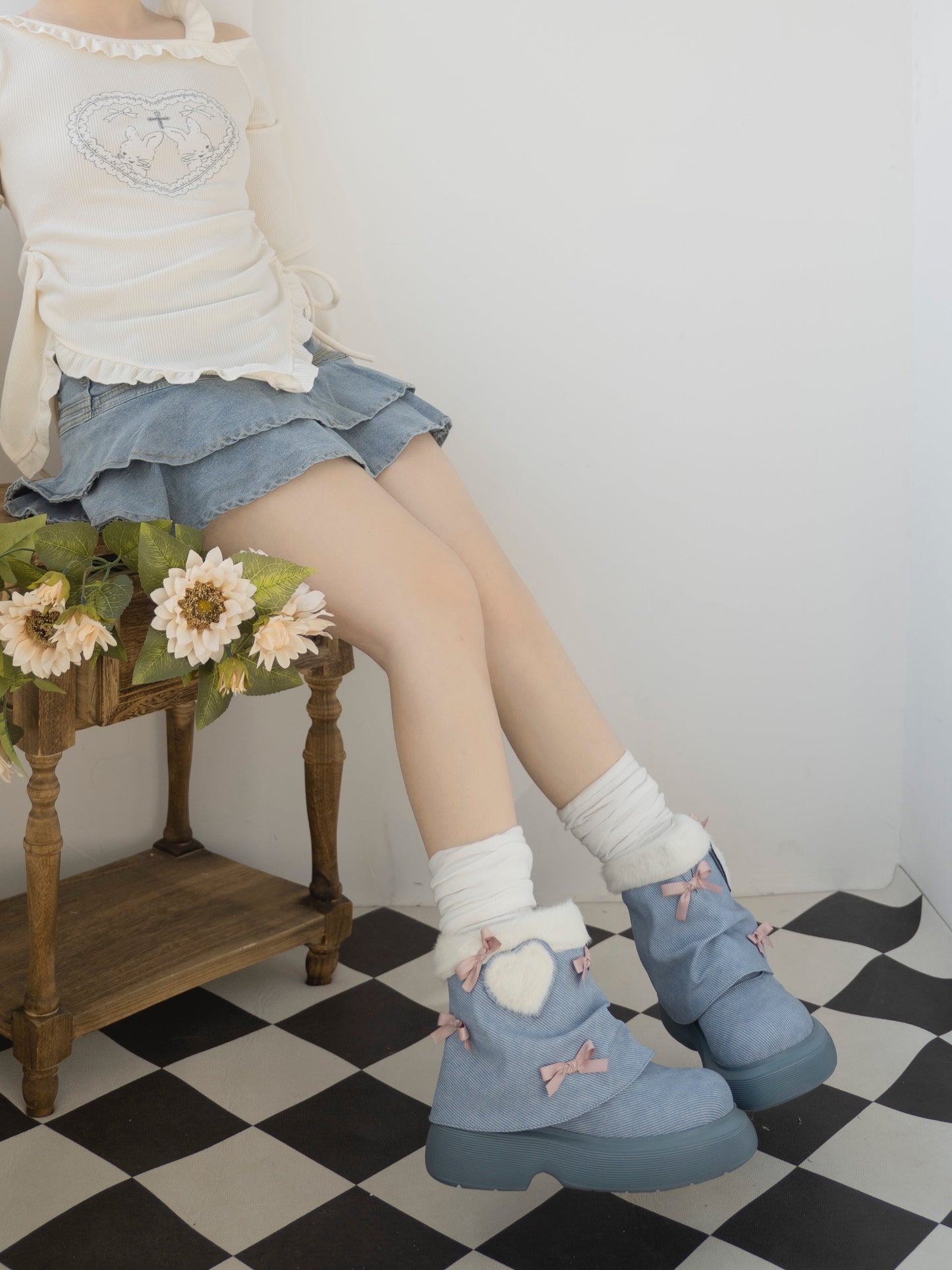 Snow Doll Mid Heel Bootie
