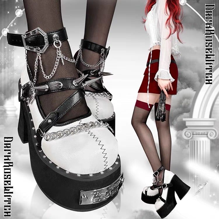 Dark Rose Witch Dolly Platform Shoes