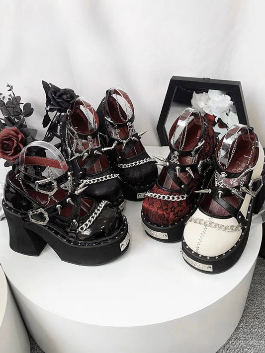 Dark Rose Witch Dolly Platform Shoes