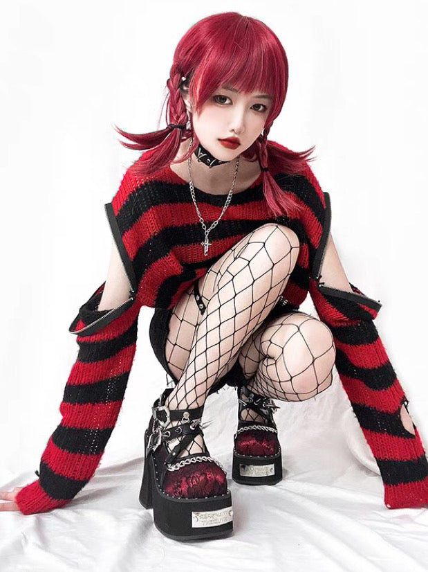 Dark Rose Witch Dolly Platform Shoes