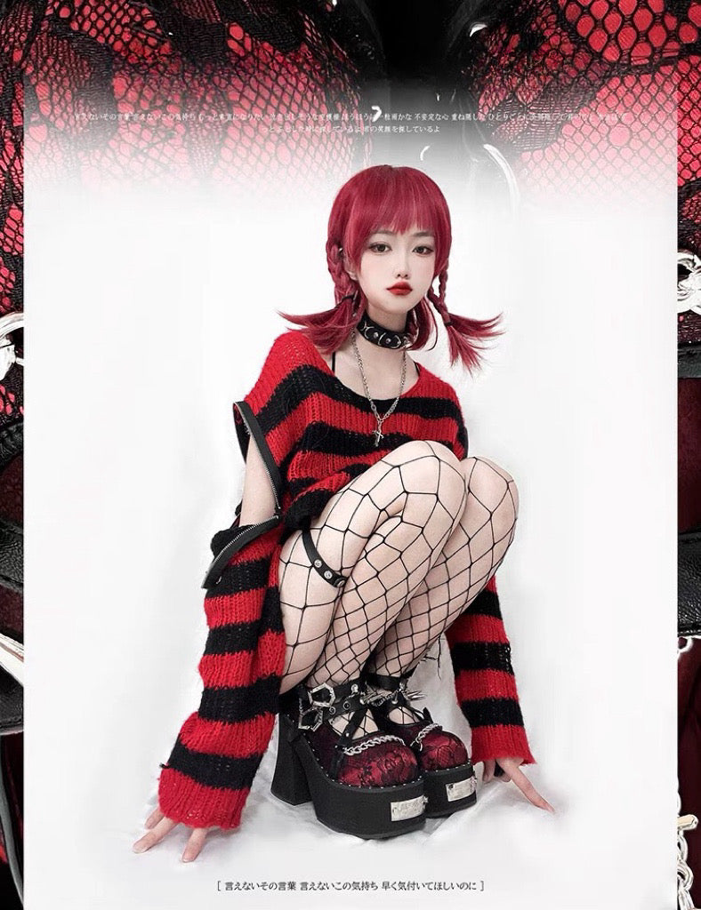 Dark Rose Witch Dolly Platform Shoes